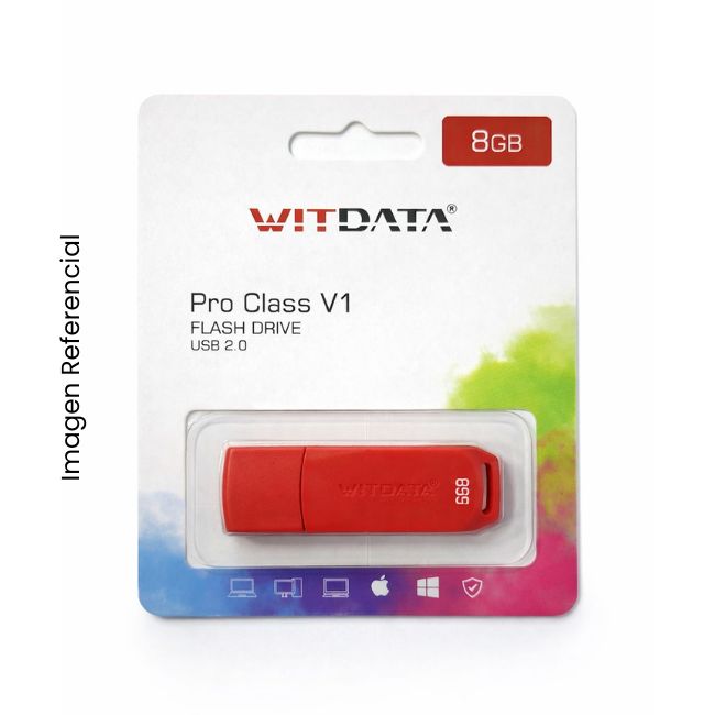 WITDATA MEMORIA USB 8GB PRO CLASS V1 USB 2.0 | Utilero Perú