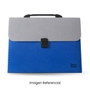 TWINS ARCHIVADOR ACORDEON CON ASA Y BROCHE A4 12 DIVISIONES AZUL AR-00050