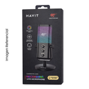 HAVIT MICROFONO DE GRABACION GK65 RGB NEGRO