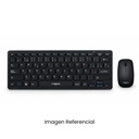 CYBERTEL KIT TECLADO Y MOUSE HACKER BLACK WT803 WIFI