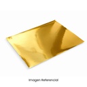 PAPEL COUCHE METALICO ESPEJO DORADA 65x47CM APROX